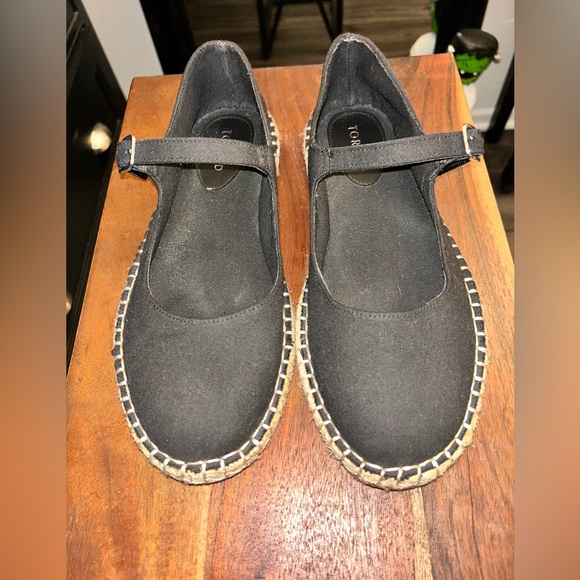 Torrid Black Mary Jane Espadrilles - Picture 1 of 6